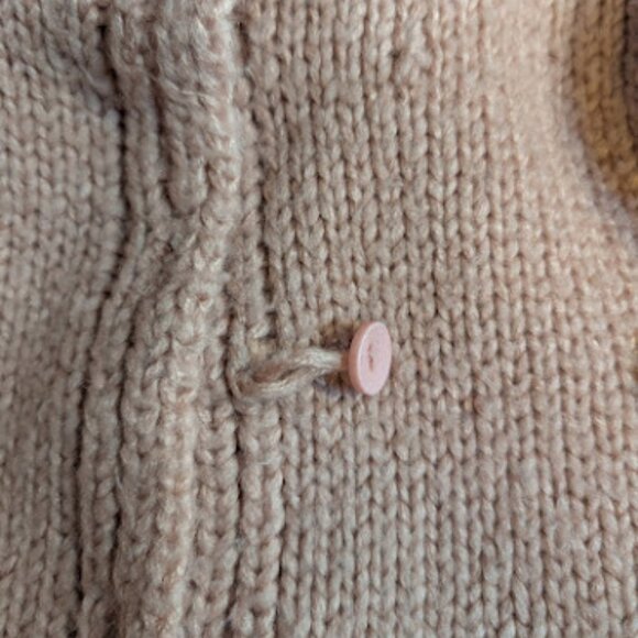 Angou Girl's Polka Dot Knitted Cardigan - 4T - Picture 4 of 4